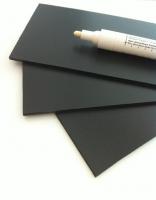 Zwarte kunststof FOREX krijtbord plaat, 3mm dik, op maat gemaakt. (nr 4)