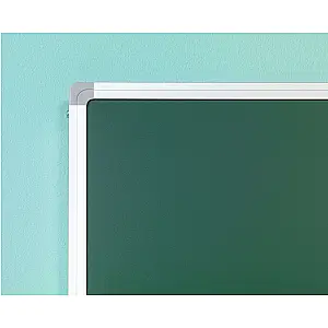 Schoolbord emaille, krijt groen, voor vaste muurmontage.