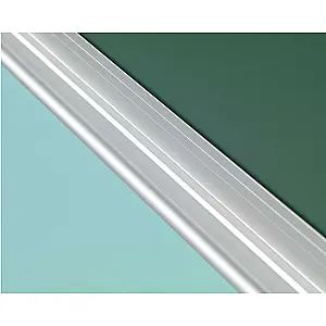 Schoolbord emaille, krijt groen, voor vaste muurmontage.