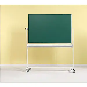 Kantelbord whiteboard, dubbelzijdig krijt groen