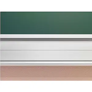 Meervlaks schoolbord schuifmechaniek, authentiek krijtbord