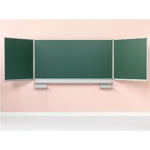 Meervlaks schoolbord schuifmechaniek, authentiek krijtbord