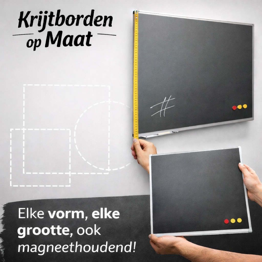 Krijtbord op maat gemaakt