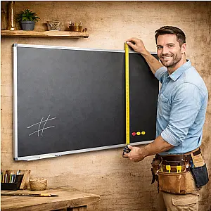 Krijtbord op maat met of zonder lijst