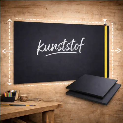 Kunststof krijtbord op maat