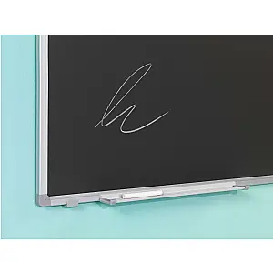 Krijtborden enkelvlaks in groen of grijs emaille staal