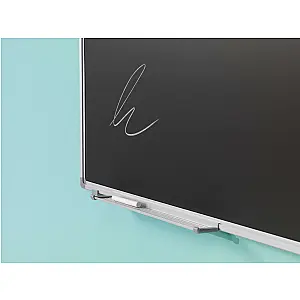 Krijtborden enkelvlaks in groen of grijs emaille staal