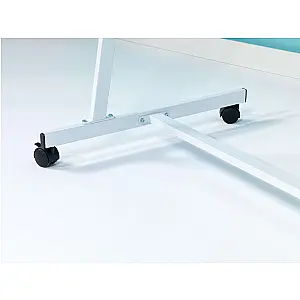 Bordezel verrijdbaar wit, 3 vaste werkhoogtes